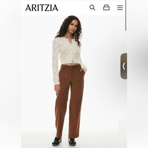 Aritzia Sunday Best Pant *Cognac* 0